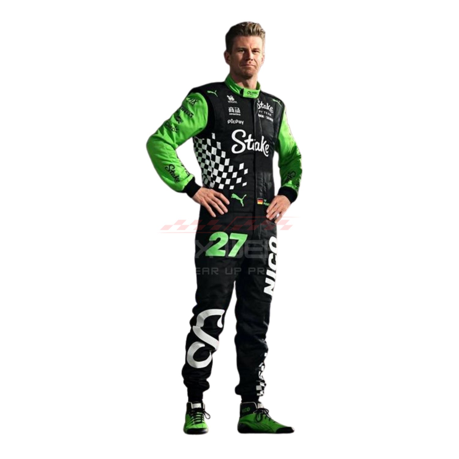 2025 Nico Hulkenberg Las Vegas F1 Racing Suit Team Kick Sauber - GPX Wear