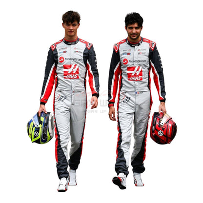 2025 Oliver Bearman And Esteban Ocon 200th race look Canadian GP F1 Racing Suit Team Haas - GPX Wear