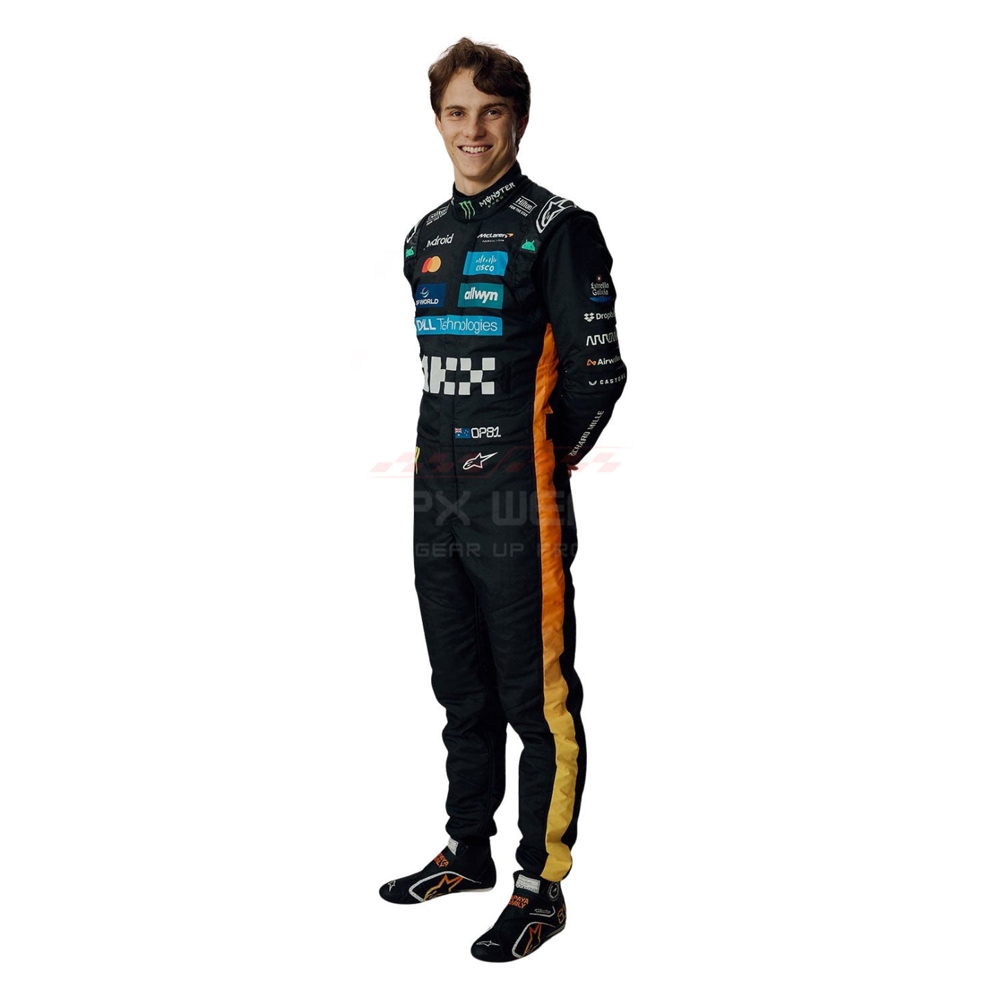 2025 Oscar Piastri Abu Dhabi GP F1 Racing Suit Team McLaren - GPX Wear