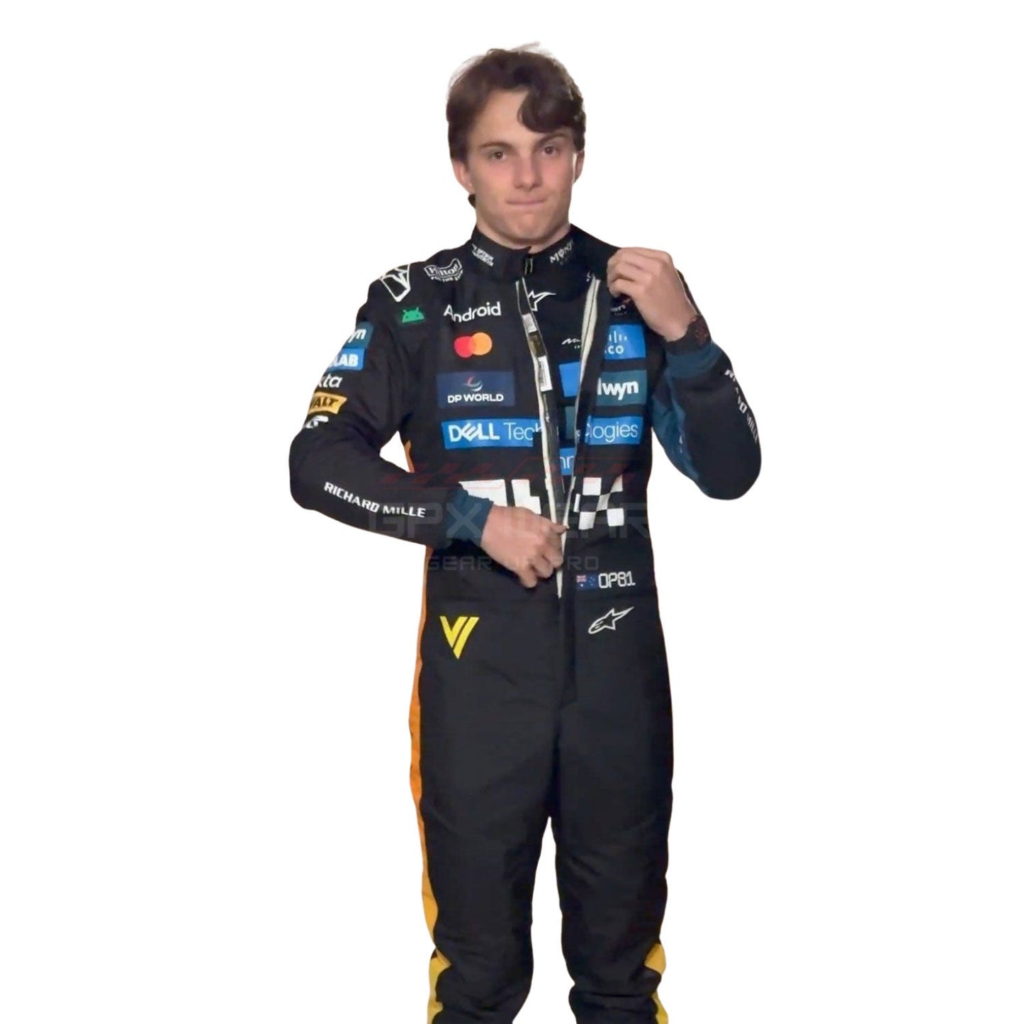 2025 Oscar Piastri Abu Dhabi GP F1 Racing Suit Team McLaren