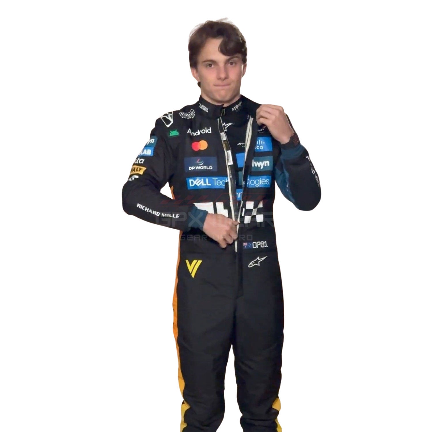 2025 Oscar Piastri Abu Dhabi GP F1 Racing Suit Team McLaren