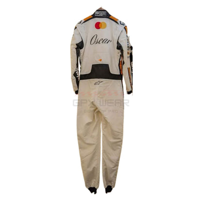 Back View of 2025 Oscar Piastri Monaco GP F1 Racing Suit Team McLaren