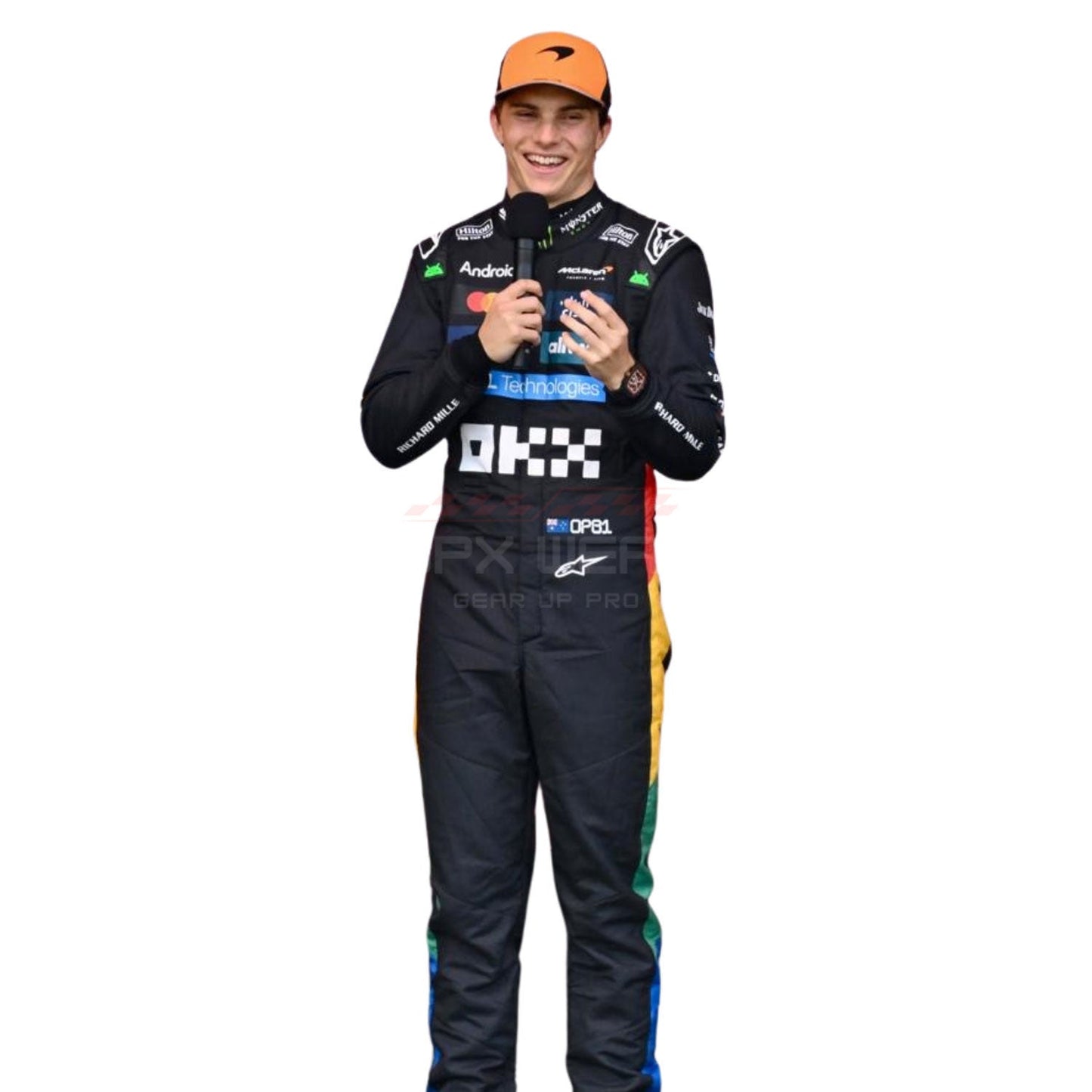 2025 Oscar Piastri Silverstone British GP F1 Racing Suit Team McLaren