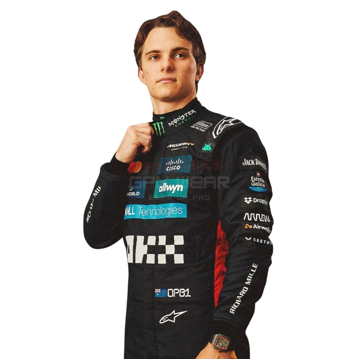 2025 Oscar Piastri Silverstone British GP F1 Racing Suit Team McLaren