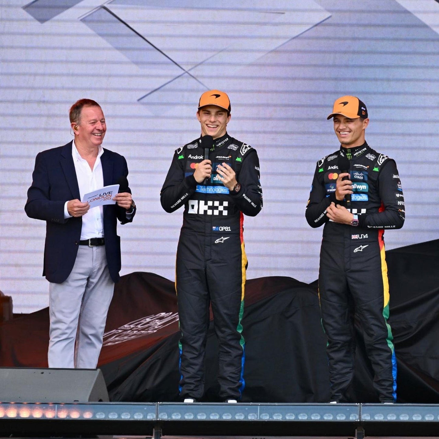 2025 Oscar Piastri Silverstone British GP F1 Racing Suit Team McLaren