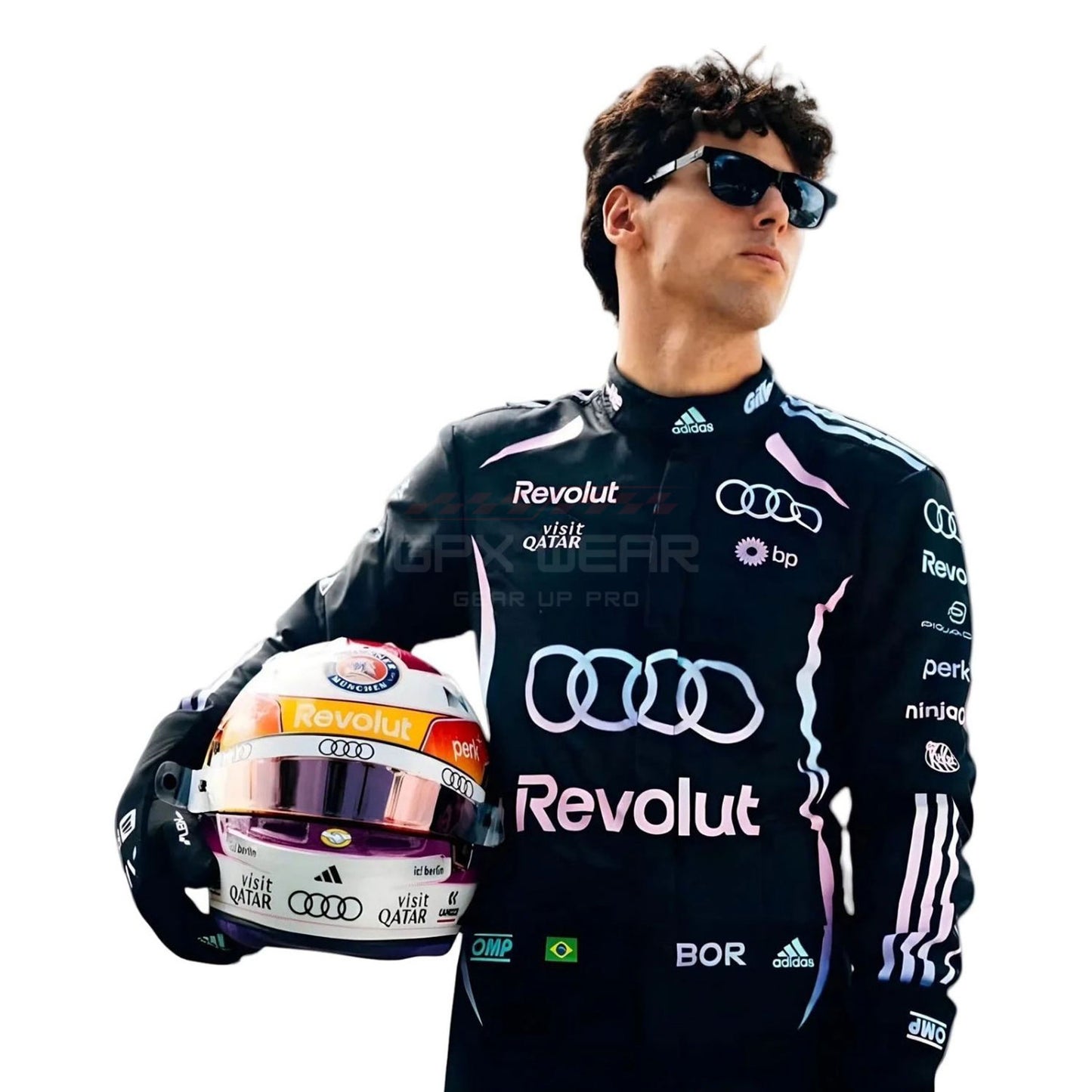 2026 Gabriel Bortoleto Miami GP F1 Racing Suit Team Audi