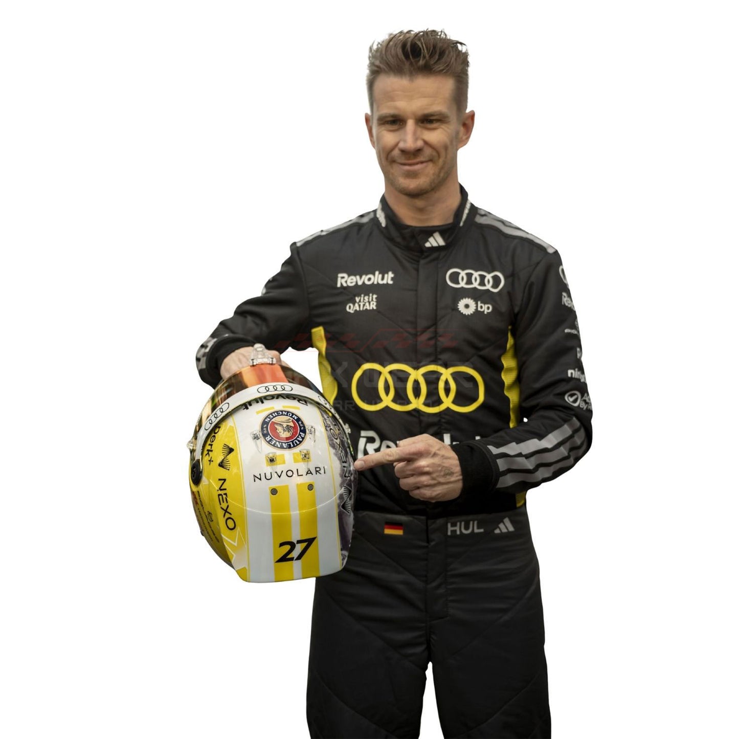 2026 Nico Hulkenberg Monaco GP F1 Racing Suit Team Audi