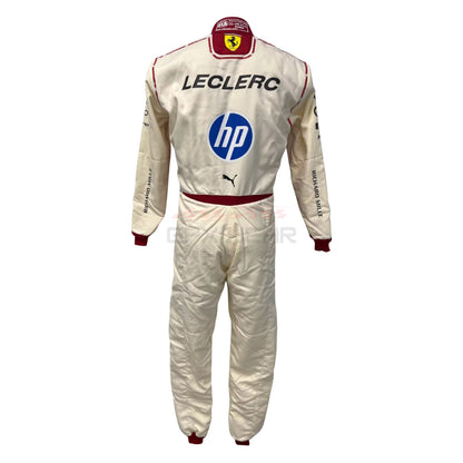 Charles Leclerc 2026 Monaco GP Racing suit with visible 'Leclerc' and 'HP' branding - GPX WEAR