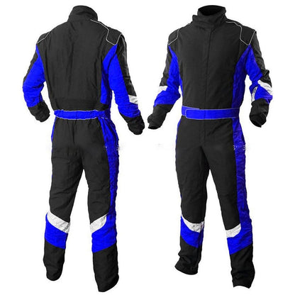 Black Blue Go-Kart Car Race Costume