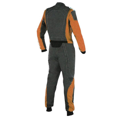 Black Brown Racing Suit For Karting