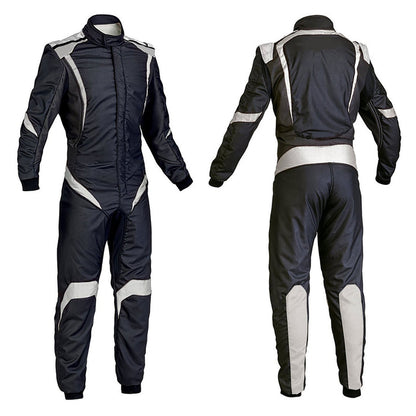 Black Go-Kart Driver Racing Wear