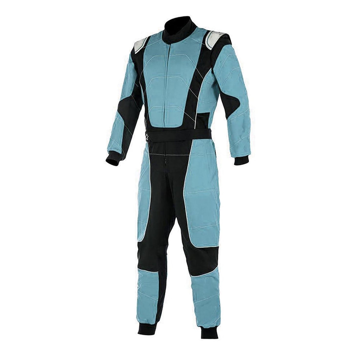 Black/Light Blue Race Suit For Go Kart