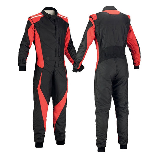 Black Orange Go-Kart Driver Race Wear