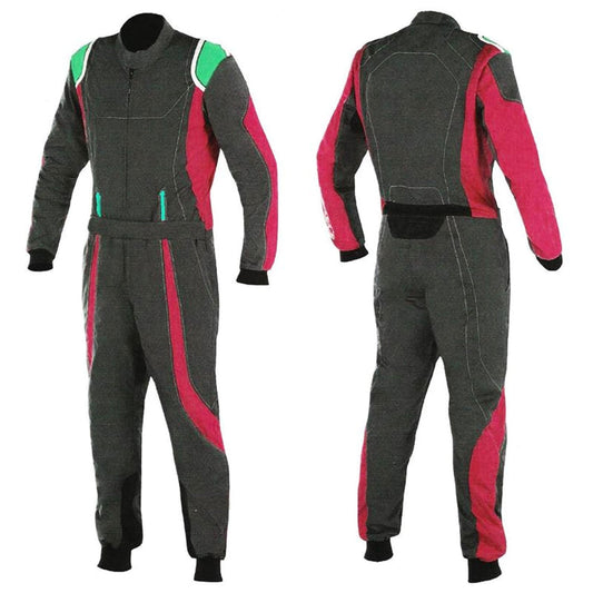 Black Red Race Suit For Karting