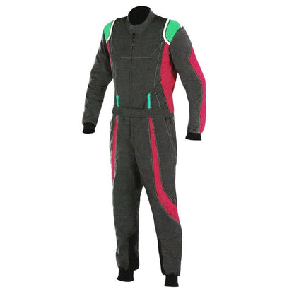 Black Red Race Suit For Karting