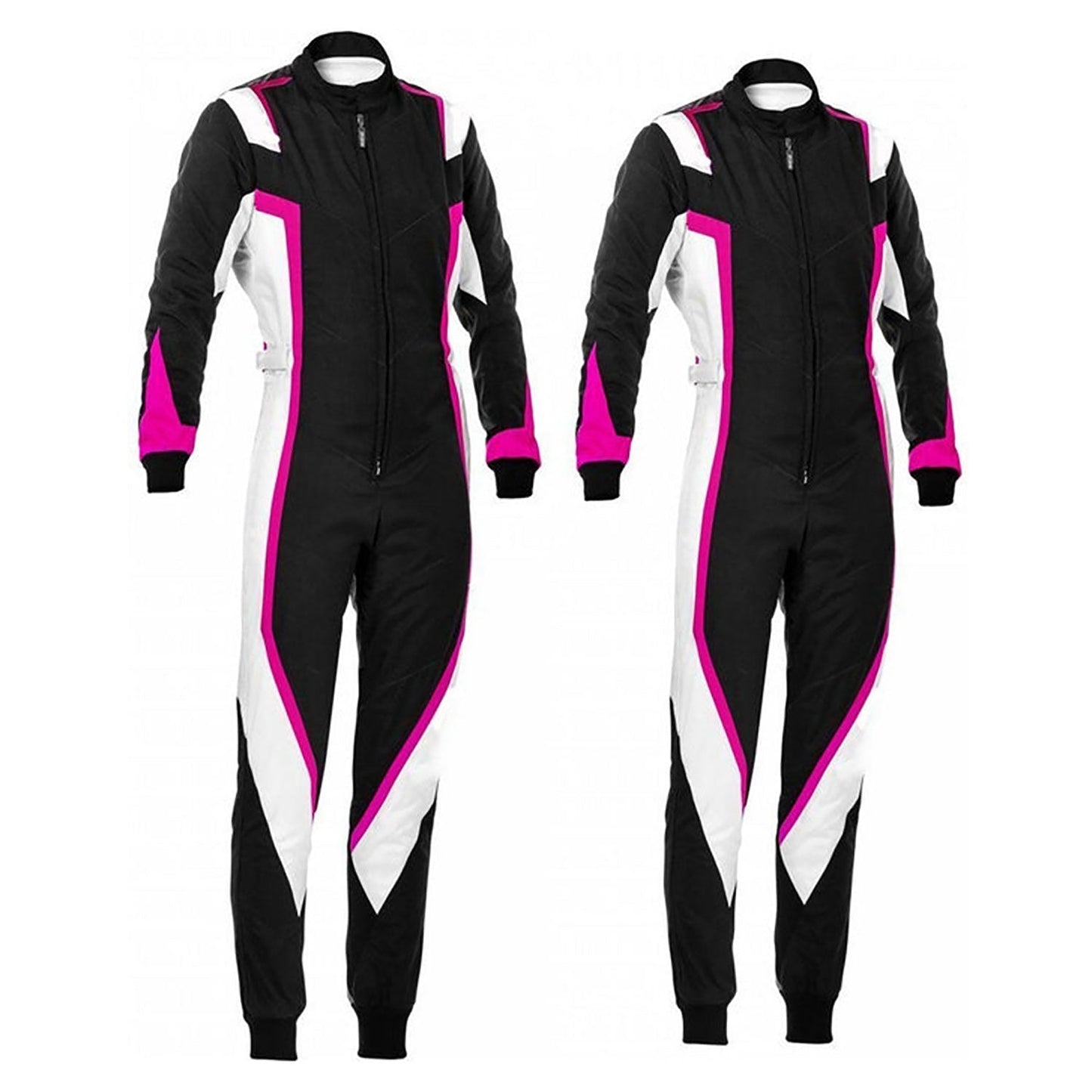 Black White Pink Go-Kart Car Racing Outfit