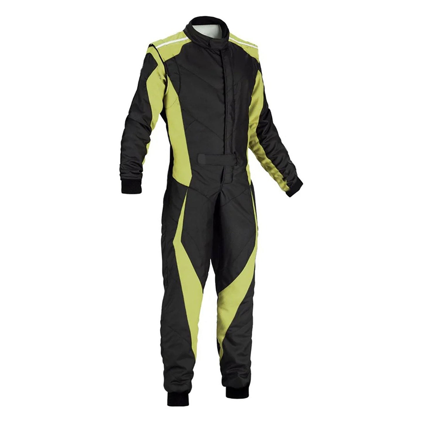 Black, Dark Khaki Go-Kart Driver Race Costume
