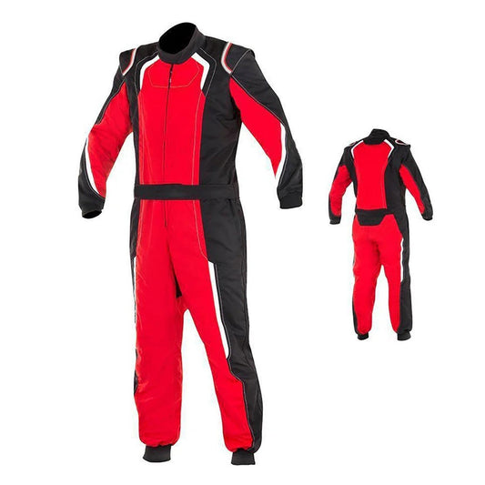 Black, Red Go-Kart Racing Wear Outfit