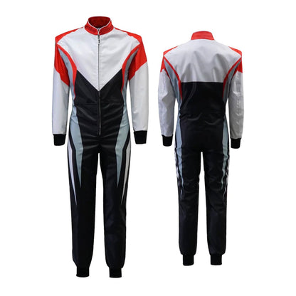 Black & White Custom Go Kart Race Suit