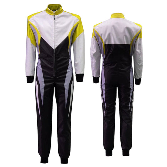 Black & White Racing Suit for Go Karting