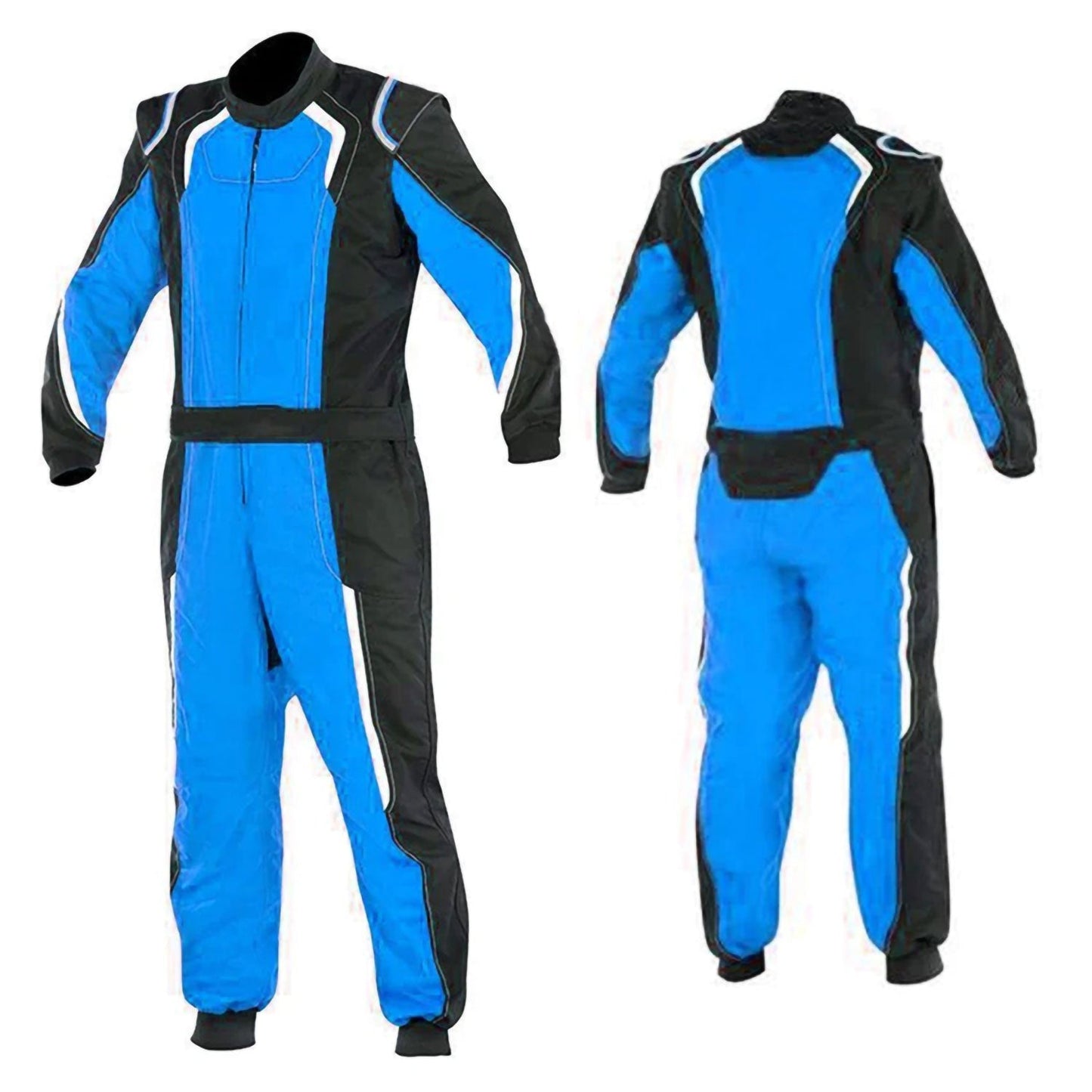 Blue Custom Go Kart Racing Suit