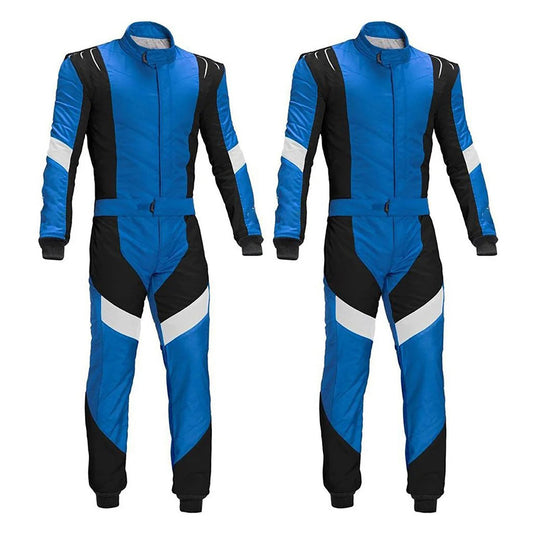 Blue Go-Kart Racing Cordura One Piece Suit