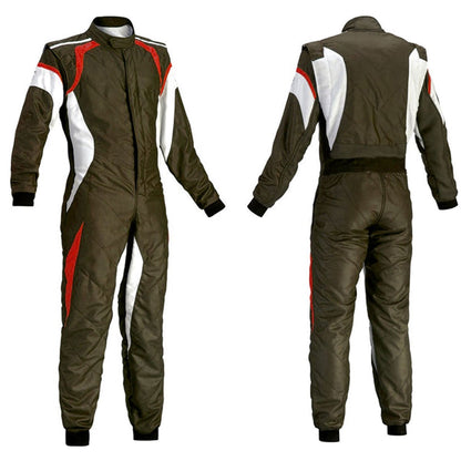 Brown Kart Racing Suit