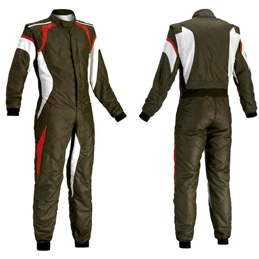 Brown Kart Racing Suit