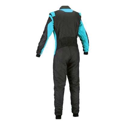 Custom Go Kart Racing Suit Black & Blue