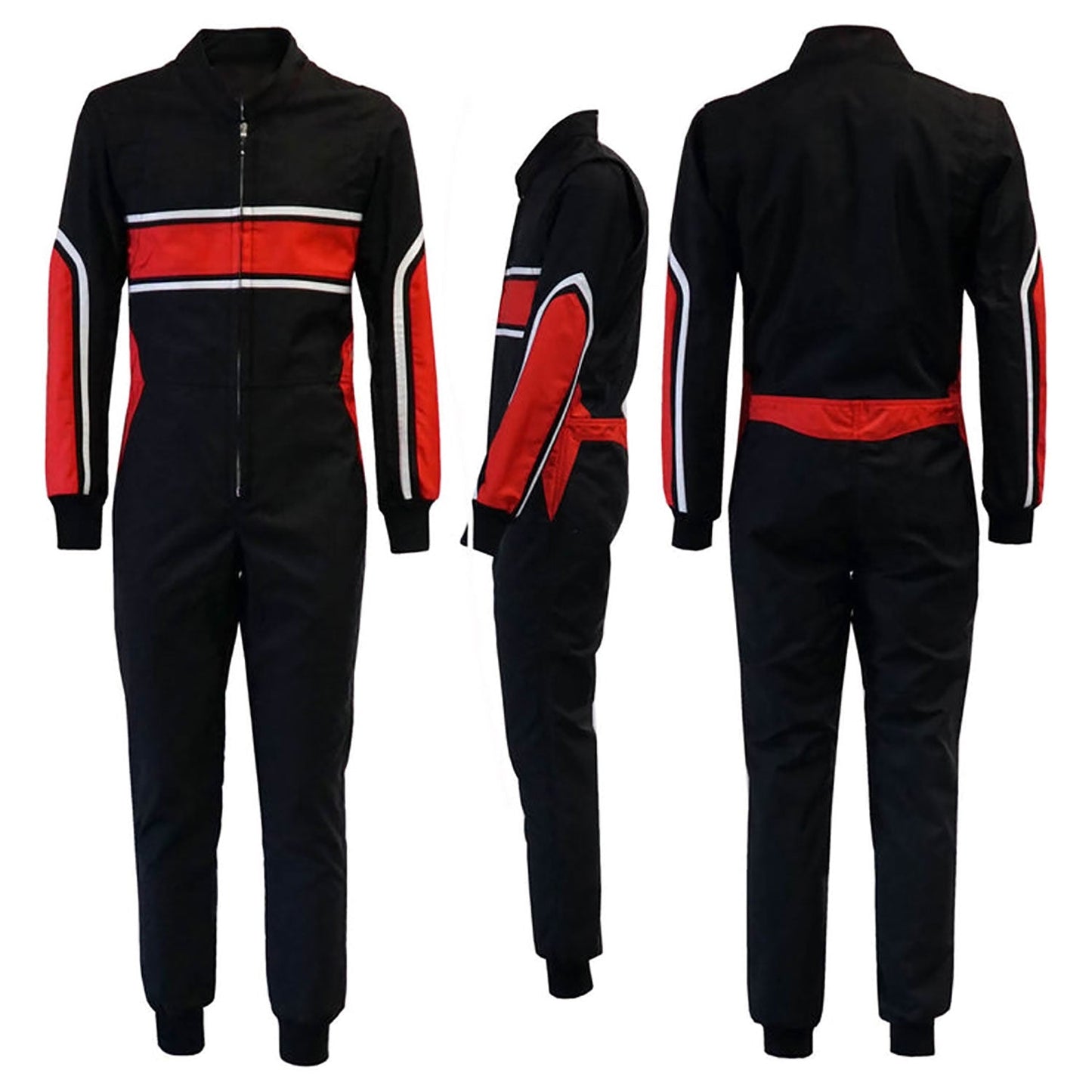 Go-Kart Car Driver Racing Costume - Black/Red