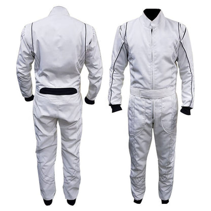 Go-Kart Driver Race Gear - White