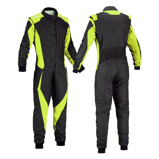 Go-Kart Race Cordura One Piece Suit - Black Green