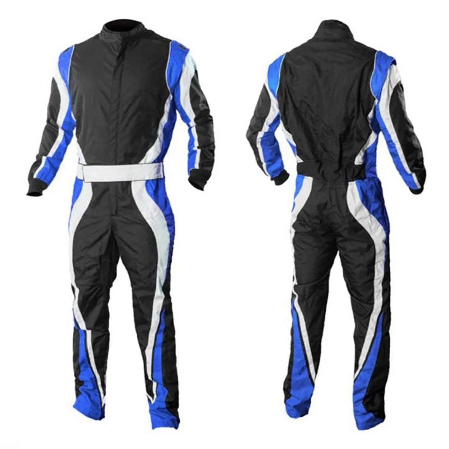 Go-Kart Racing Cordura Black & Navy Blue One Piece Suit