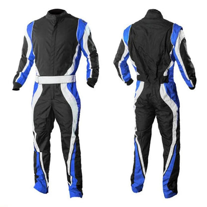 Go-Kart Racing Cordura Black & Navy Blue One Piece Suit