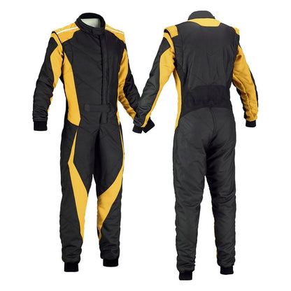 Go-Kart Racing Cordura One Piece suit - Black Gold