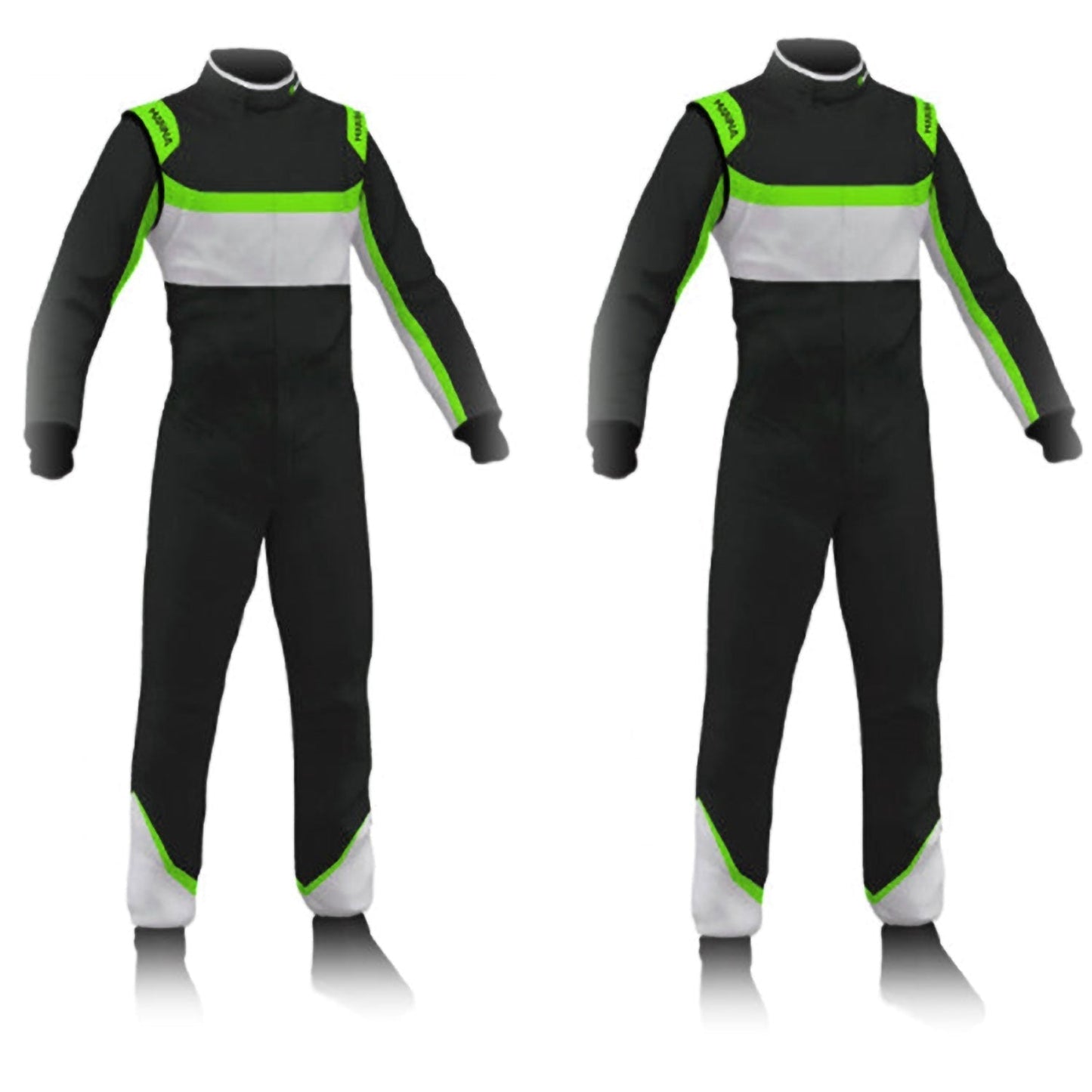 Go Kart Black & Green Racing Costume