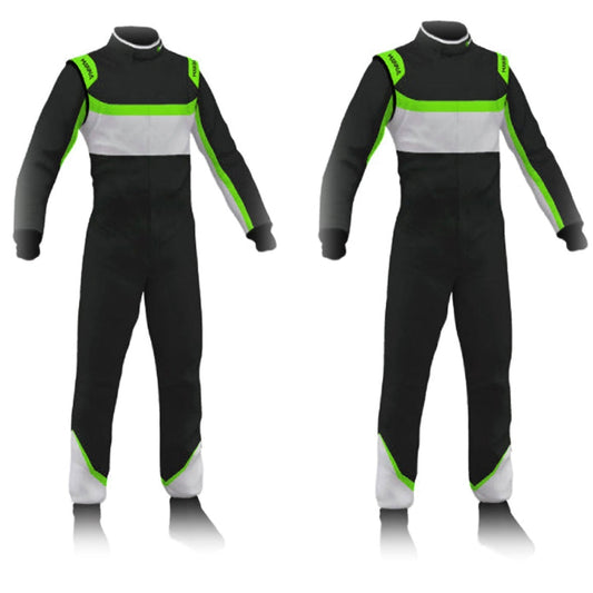Go Kart Black & Green Racing Costume