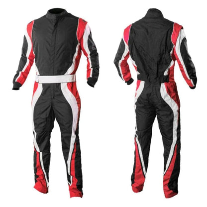 Go Kart Black & Red Custom Racing Suit