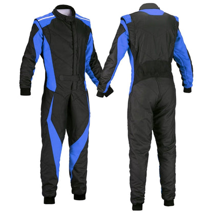 Go Kart Racing Suit Black & Blue