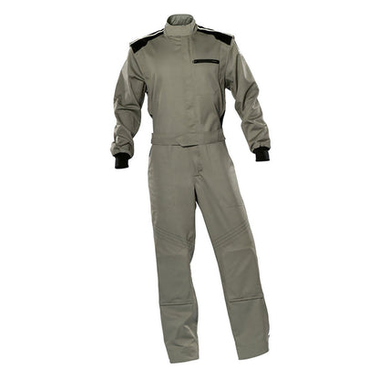 Gray Karting Driver Racing Wear