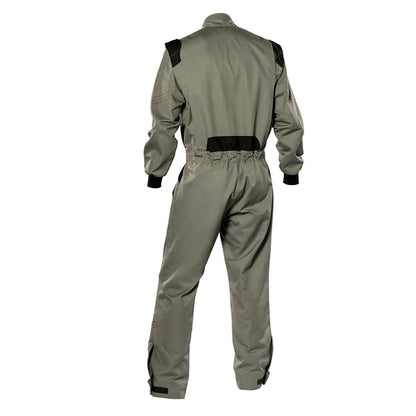 Gray Karting Driver Racing Wear