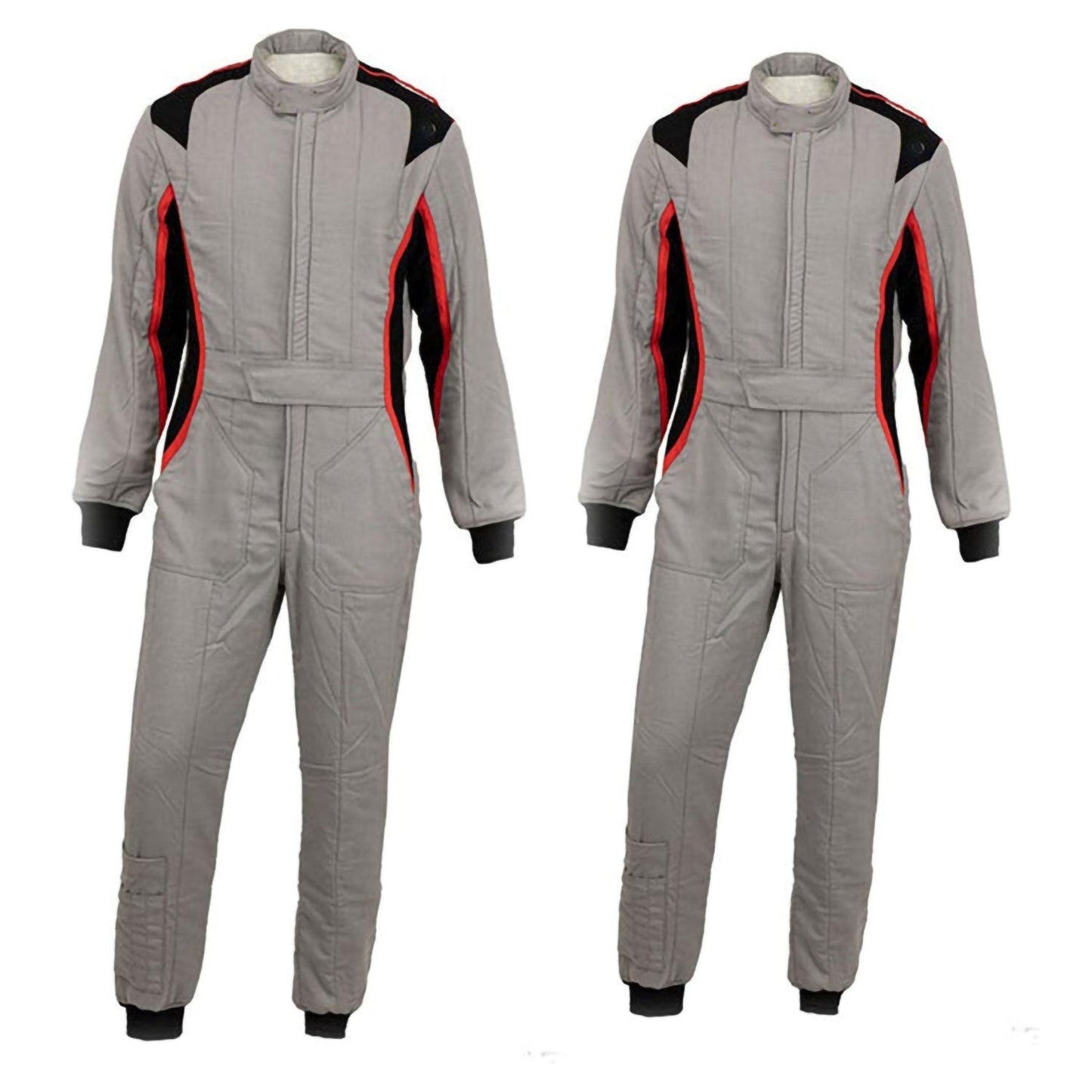 Gray Racing Suit For Go-Kart Race