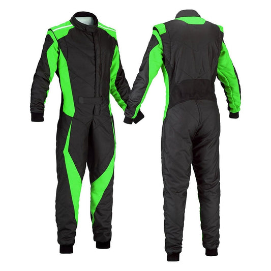 Kart Race Cordura One Piece suit - Black Green