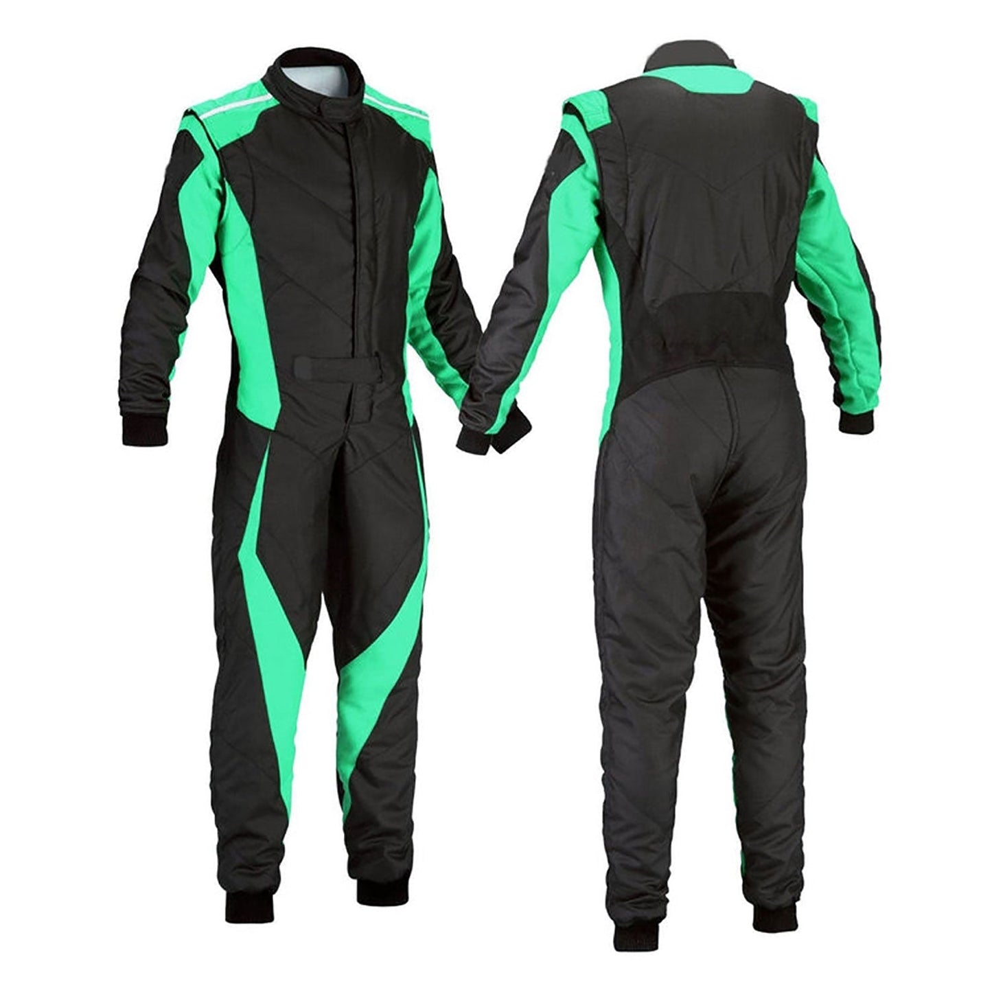 Kart Racing Cordura One Piece suit - Black Green
