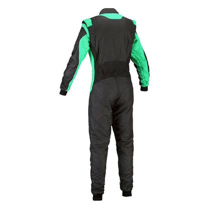 Kart Racing Cordura One Piece suit - Black Green