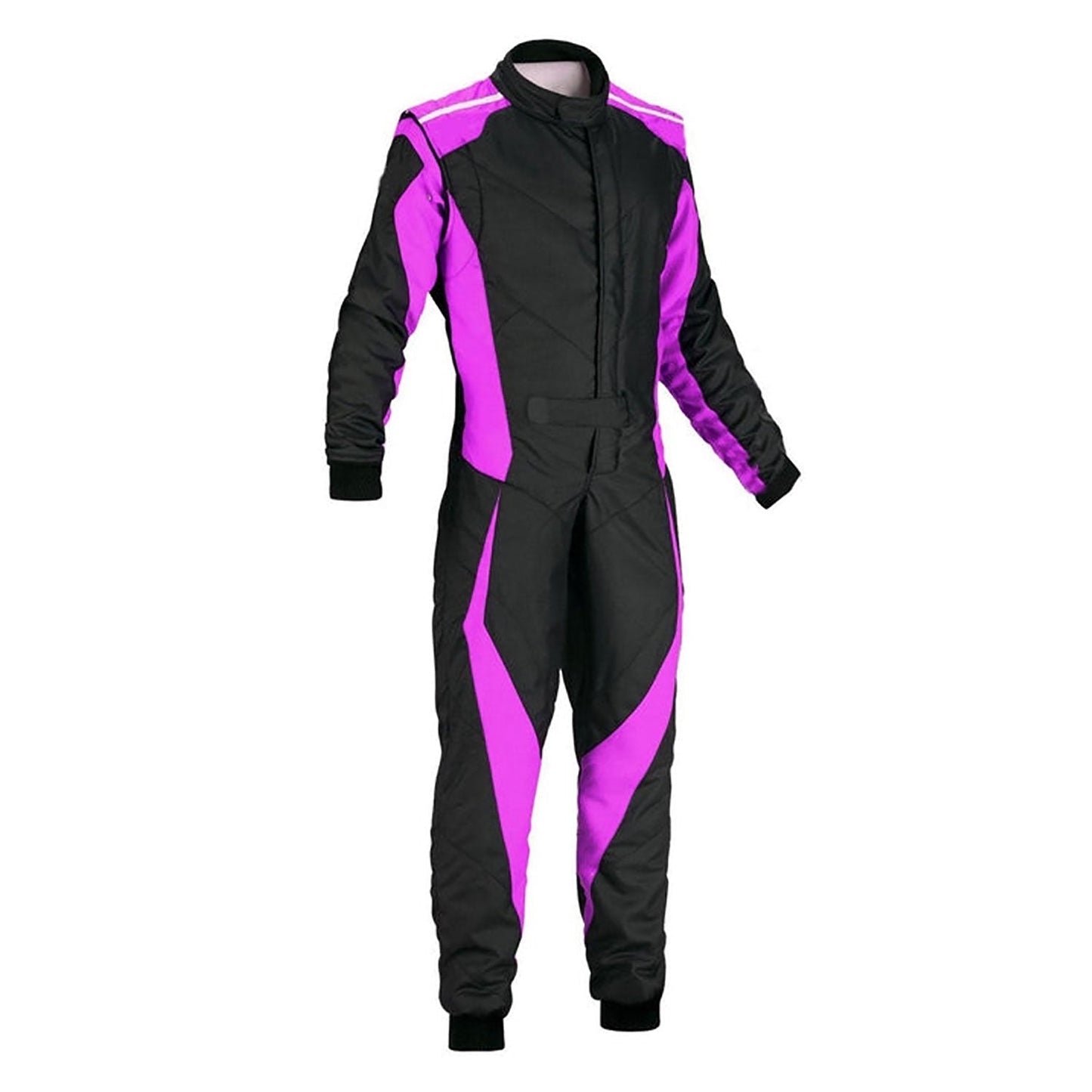 Karting Black & Pink Cordura One Piece Racing Suit