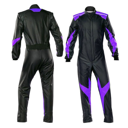 Karting Racing Driver Outfit - Black Violet
