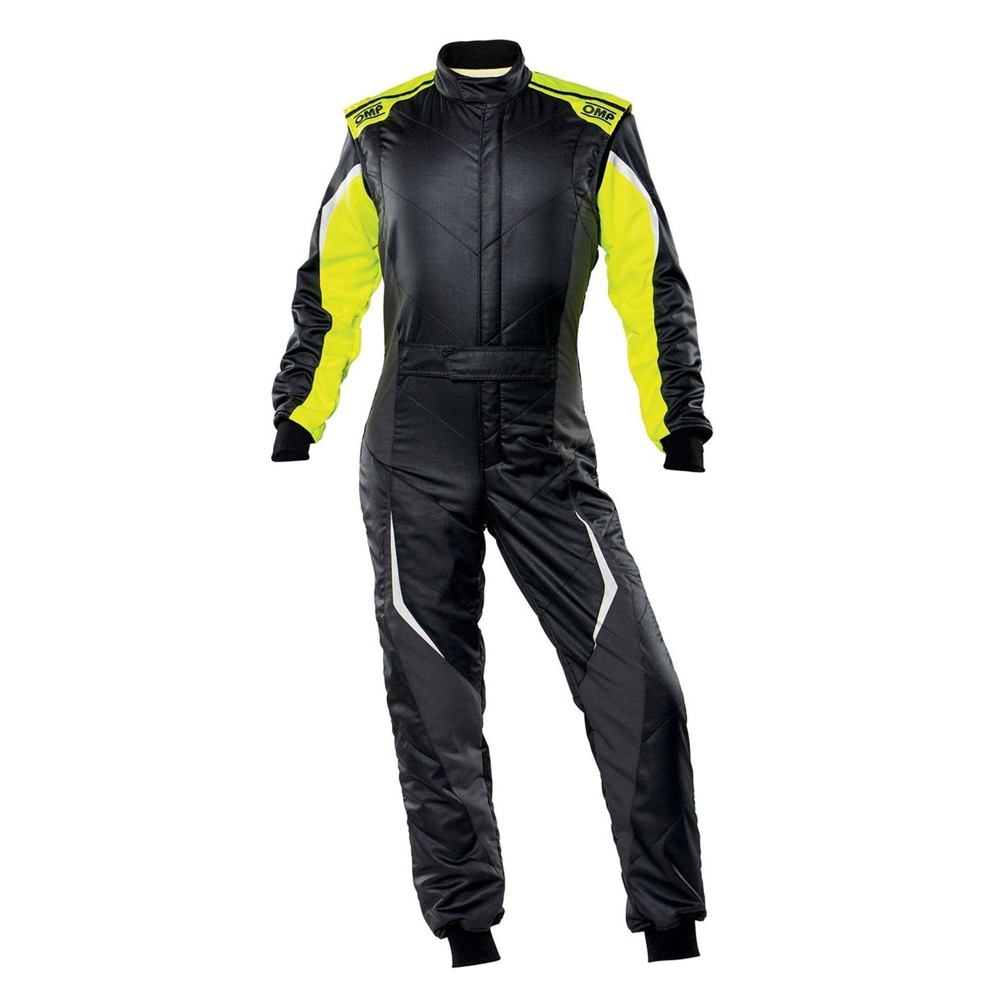 OMP Black Lime Yellow Tecnica Evo Racing Suit - GPX Wear