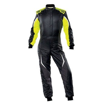 OMP Black Lime Yellow Tecnica Evo Racing Suit - GPX Wear