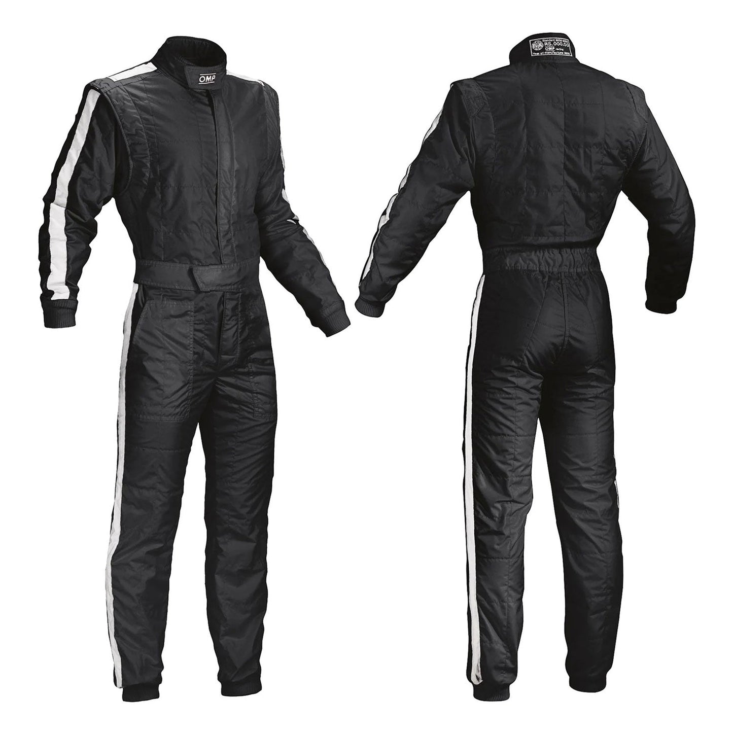 OMP Black One Vintage Kart Racing Suit F1 1960s Style - GPX Wear